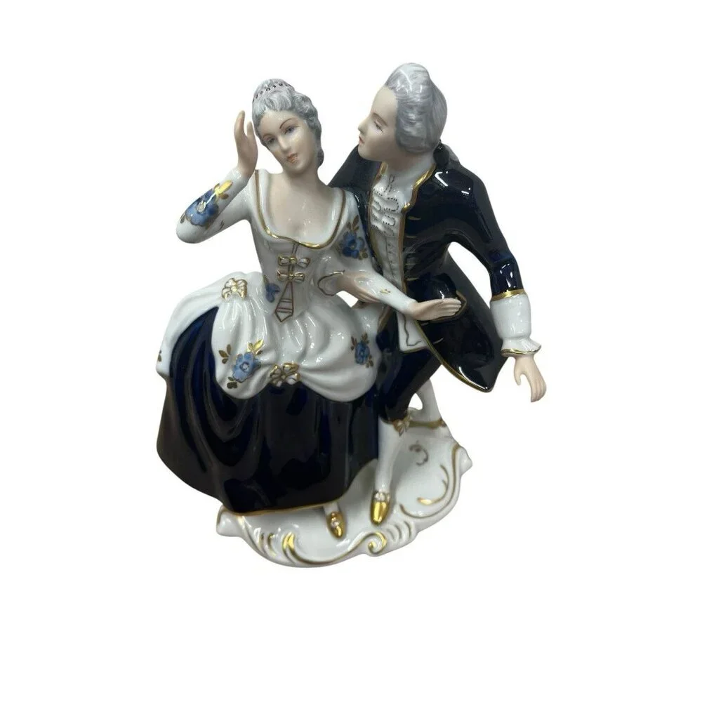 Vintage Royal Dux Bohemia Porcelain Dancing Figurine Czech Republic # 137 25